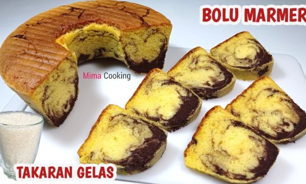 Resep Bolu Marmer Takaran Gelas, Mudah Dibuat Di Magic Com