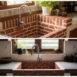 Bikin Sendiri Bak Cuci Piring Dari Bata Untuk Dapur Sederhana