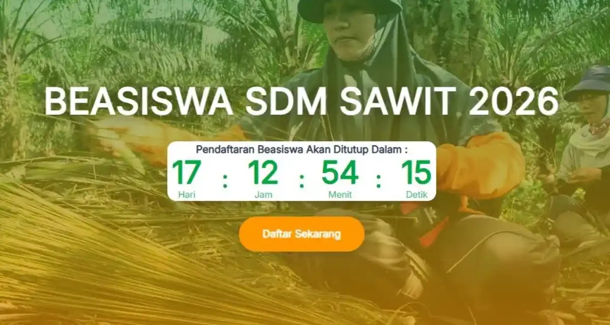 Beasiswa SDM Sawit Buka Peluang Generasi Muda Unggul