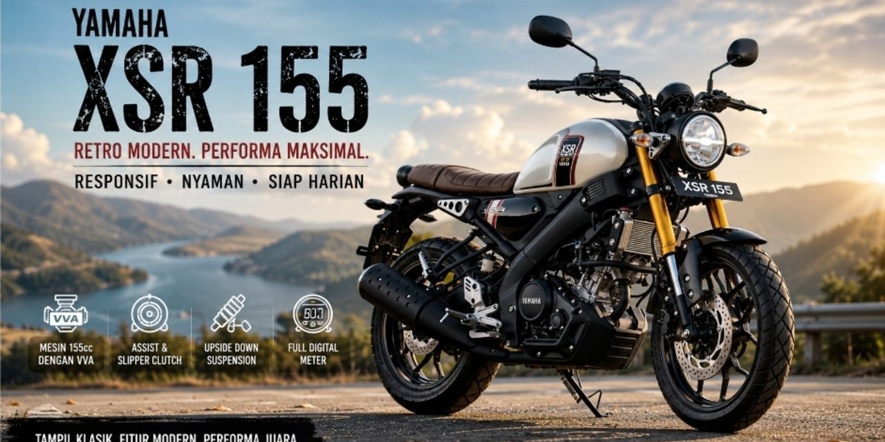 Mengusung Desain Retro Modern Yamaha XSR 155 Tampil Beda